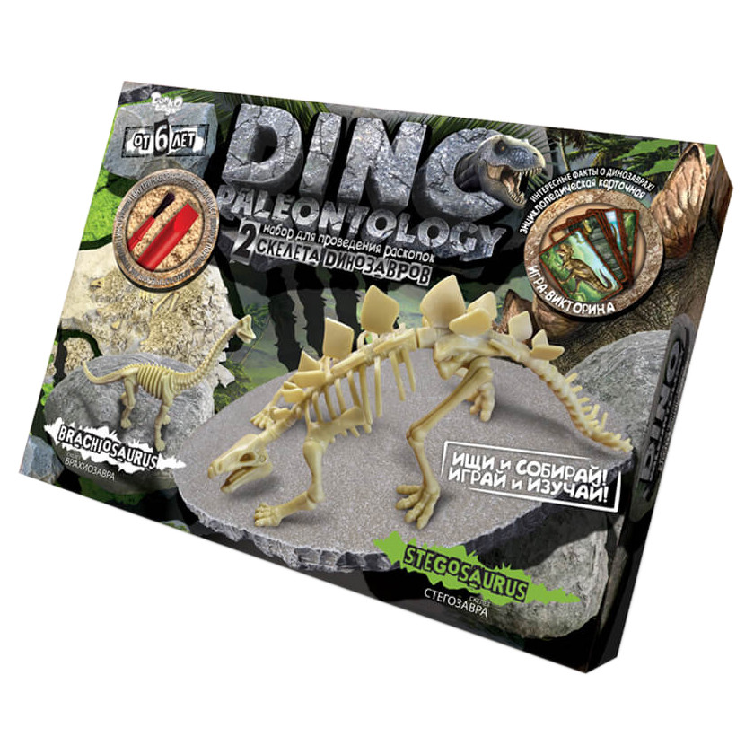 Ігровий набір для проведення розкопок DINO PALEONTOLOGY 6377 в коробці  Стегозавр