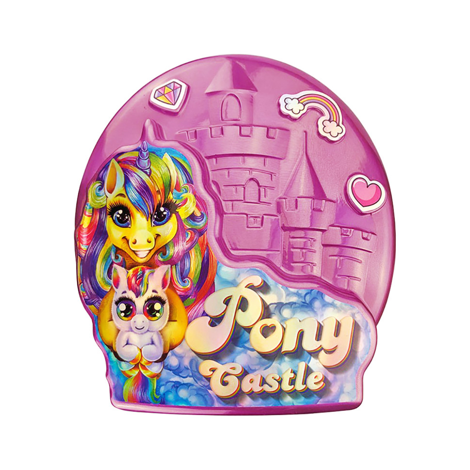 Креативна творчість "Pony Castle" BPS-01-01U з м9;якою іграшкою Рожевий