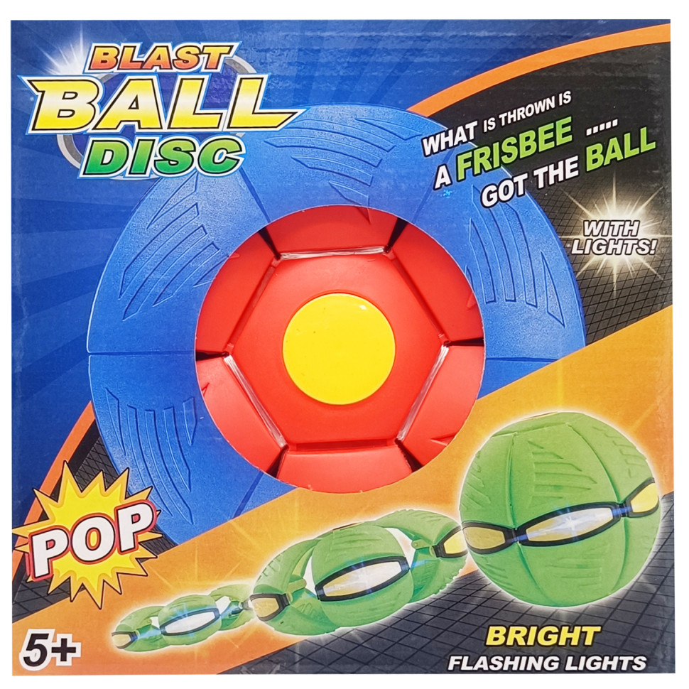 Літаючий трансформерний м9;яч «FLAT BALL» FB-001 Червоний