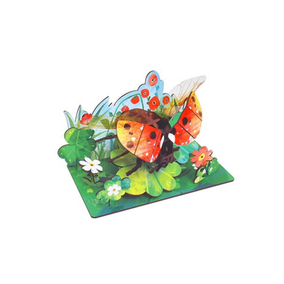 Дерев9;яний пазл 3D "Ladybug" 68036W 49 деталей