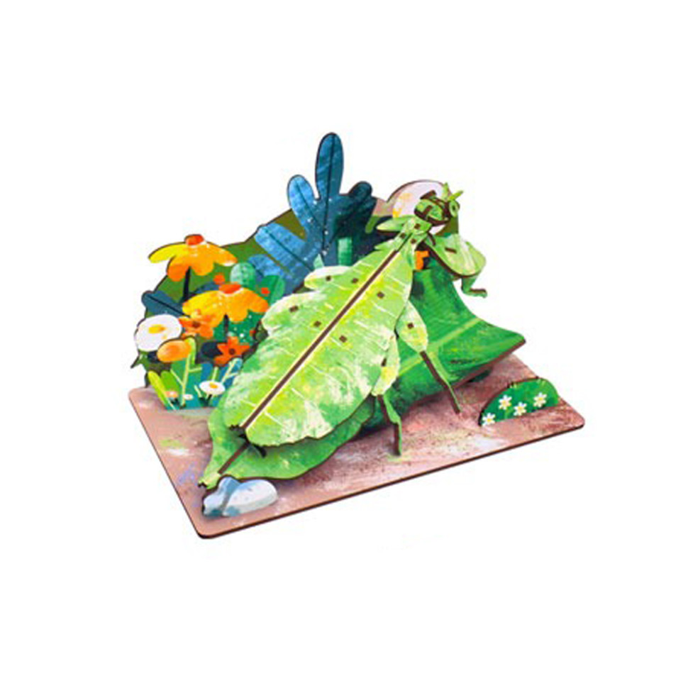 Дерев9;яний пазл 3D "Phylliidae" 68038W 58 деталей
