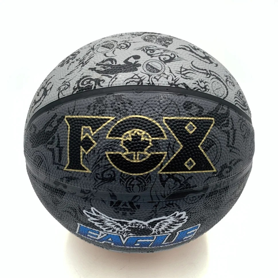 М9;яч баскетбольний Fox ball №7 NE-BAS-1027, чорно-сірий