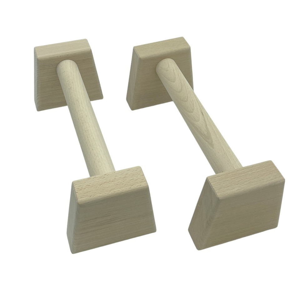 Паралетси, упори для віджимання дерев9;яні Wood Gym Push Up NE-WD-40 з бука 40 см 2 шт