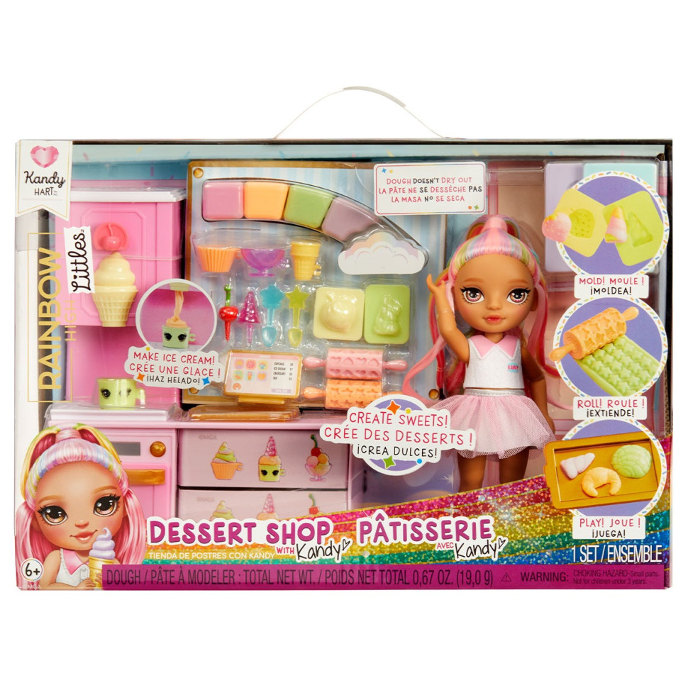 Ігровий набір із лялькою серії "Littles" Кондитерська Кенді Rainbow High 522058