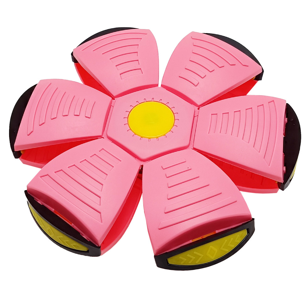 Летючий трансформерний м'яч 1002-3(Pink) світиться