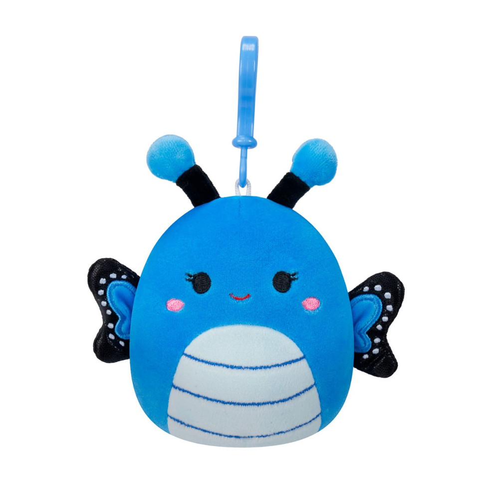 М9;яка іграшка на кліпсі "Метелик Вейверлі" Squishmallows SQCP00220, 9 см