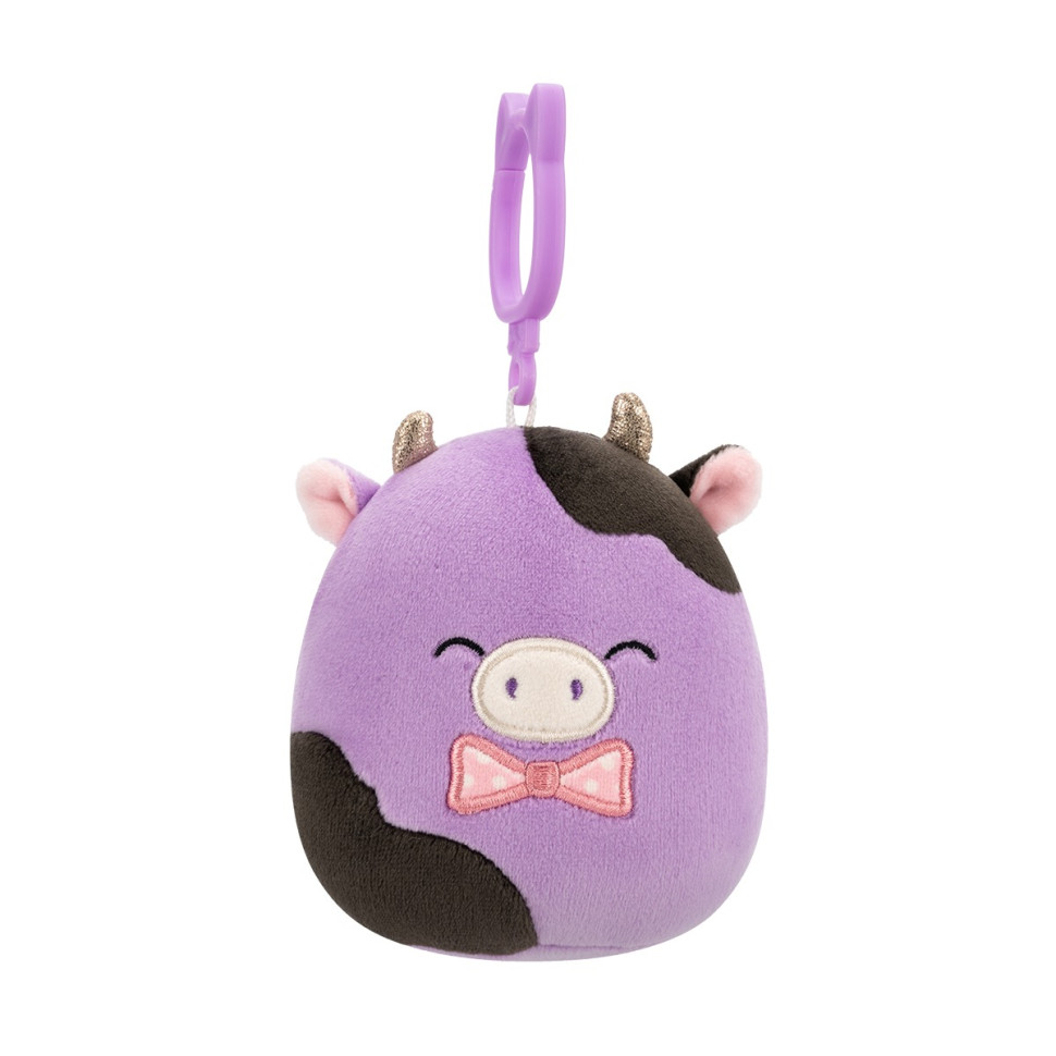 М9;яка іграшка на кліпсі Корівка Олексі Squishmallows SQCP00463, 9 см