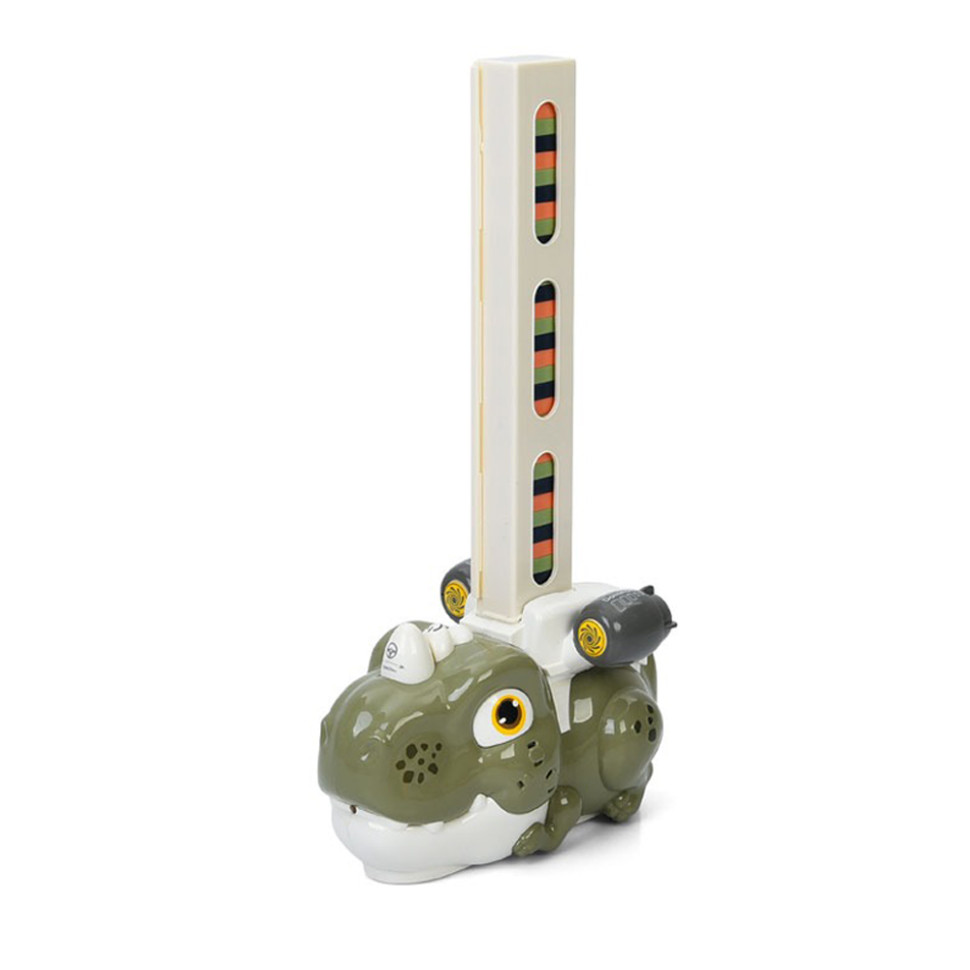 Дитяча іграшка "Динозавр-доміно" 8090-B(Olive-Green) світло, музика