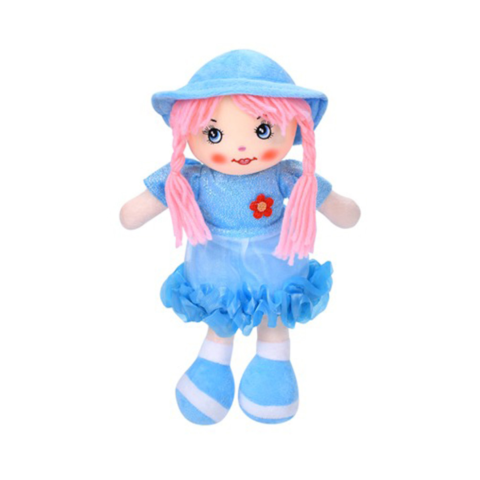 Дитяча іграшкова лялька YG0009(Blue) 33 см, м9;яка набивна, петелька