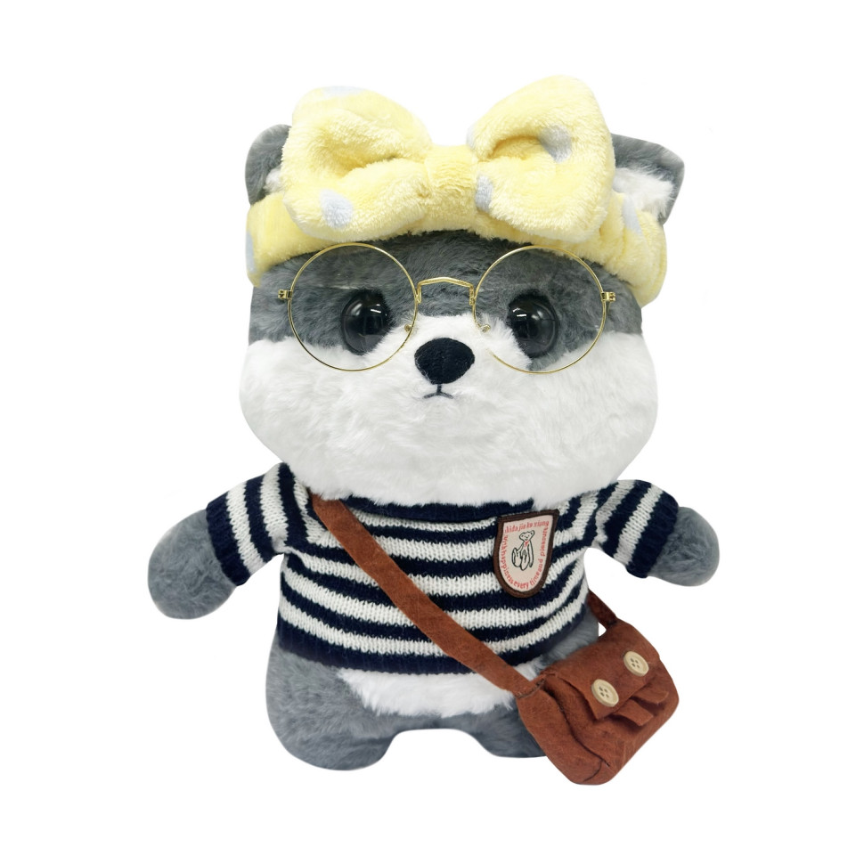 М9;яка іграшка "Песик" K0201(Grey) одяг в асортименті, 30 см