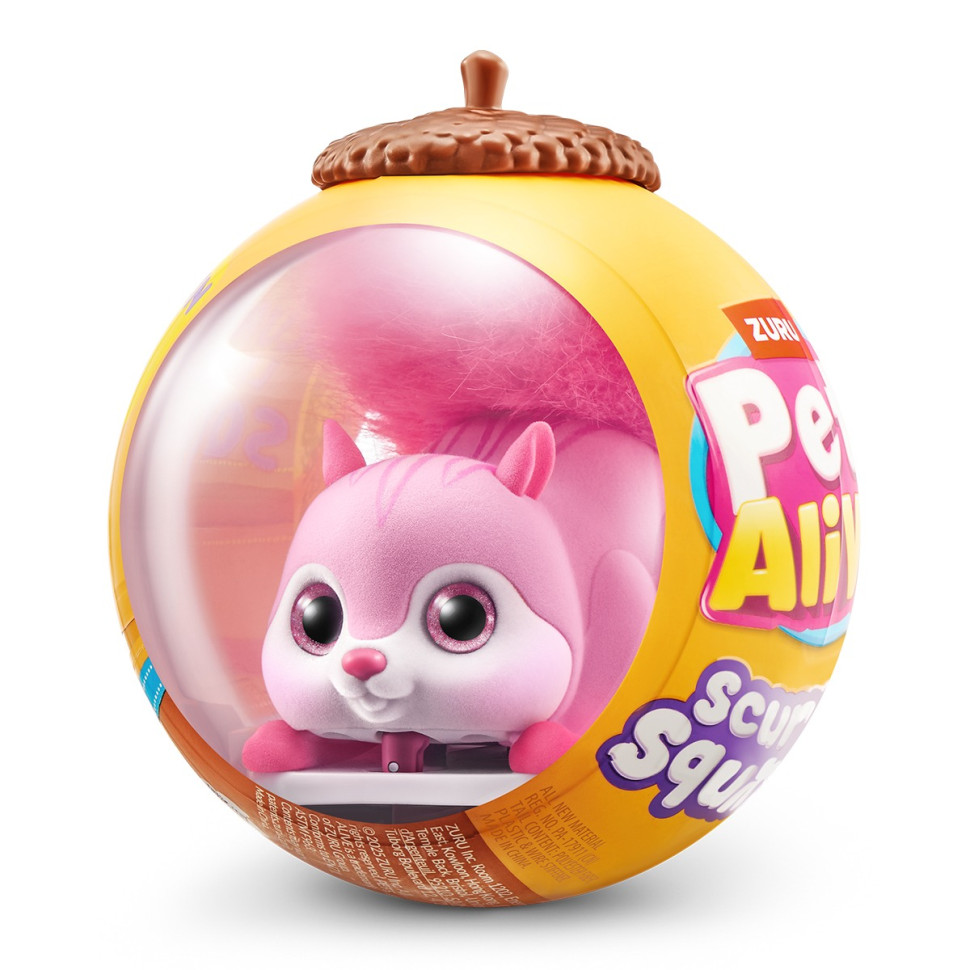 Інтерактивна м9;яка іграшка "Білочка" Pets & Robo Alive 9565B, серії PETS ALIVE