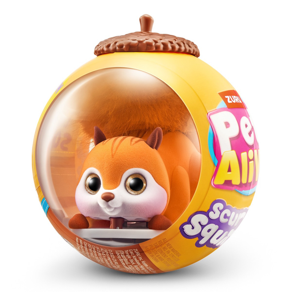 Інтерактивна м9;яка іграшка "Білочка" Pets & Robo Alive 9565A, серії PETS ALIVE
