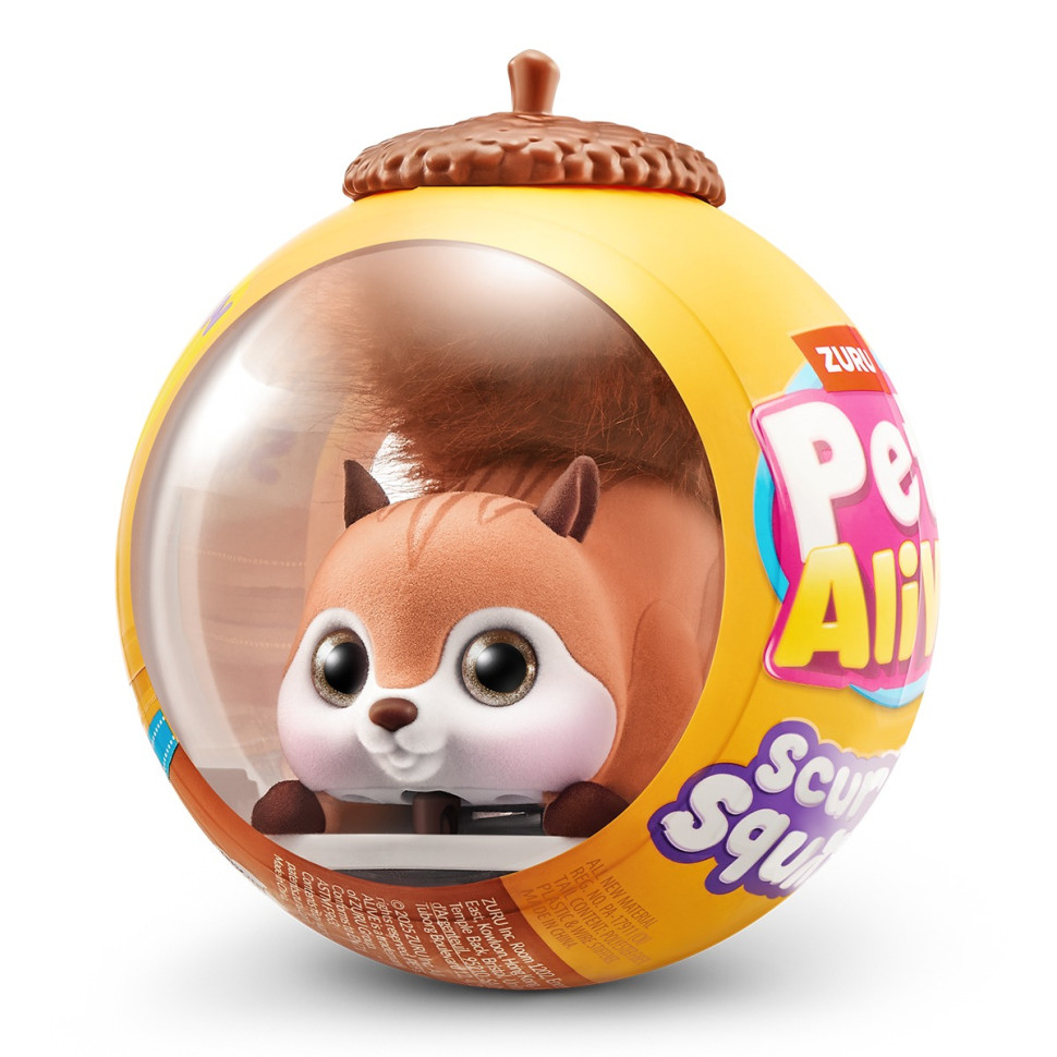Інтерактивна м'яка іграшка "Білочка" Pets & Robo Alive 9565E, серії PETS ALIVE