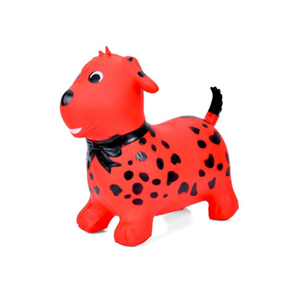 Дитяча іграшка-стрибун "Цуценя" MS 4160(Red) гума, до 20 кг