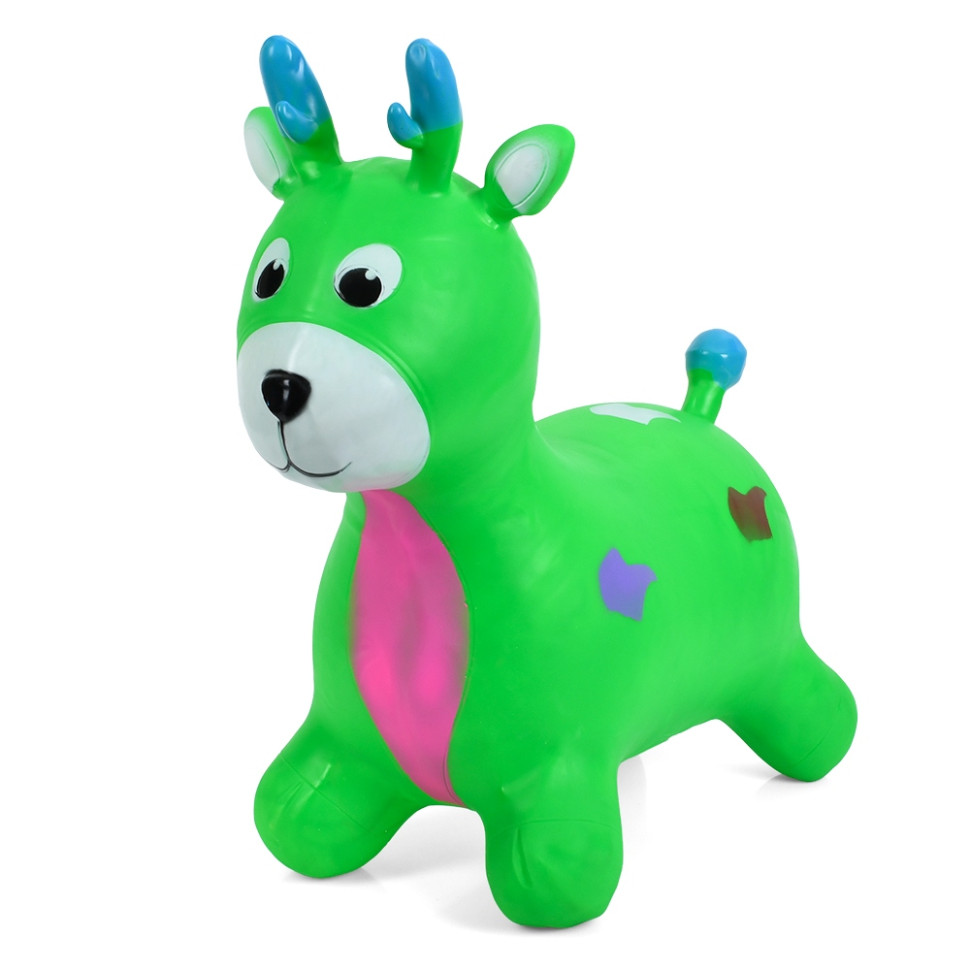 Дитяча іграшка-стрибун "Оленятко" MS 3259(Green) гума, до 20 кг