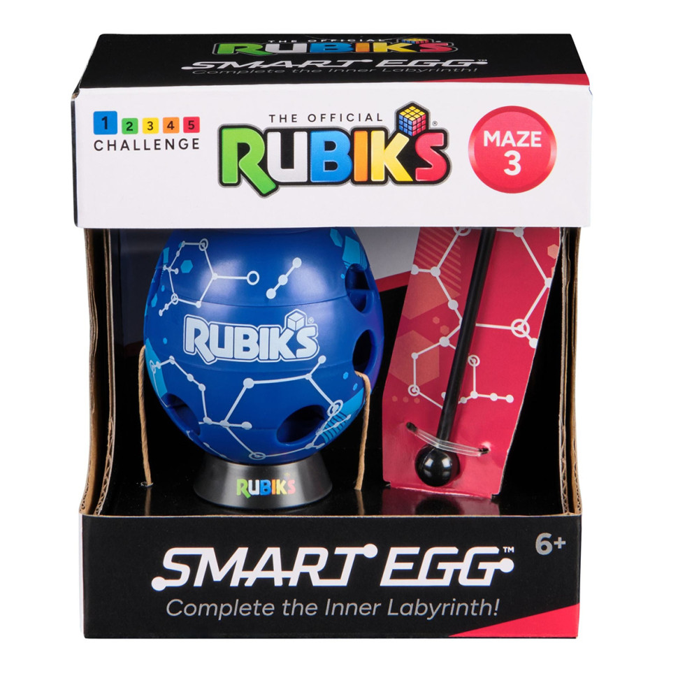 Розвиваюча Головоломка Смарт-яйце Rubik9;s 6071681(Blue) паличка, підставка