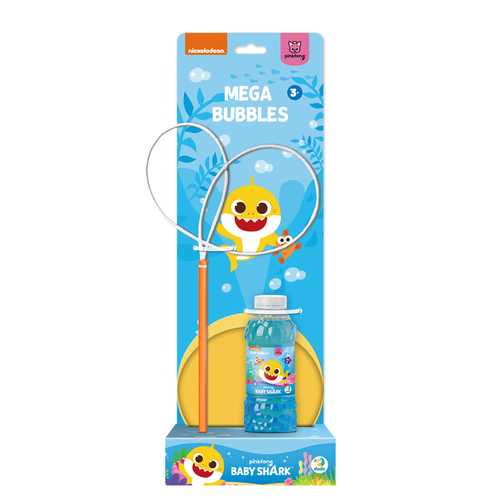 Мильні бульбашки "Mega Bubbles з тарілкою Baby Shark" 200515 об9;єм 450 мл