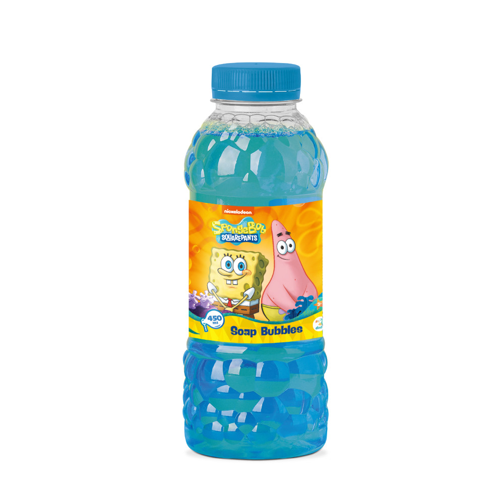 Мильні бульбашки "Mega Bubbles з тарілкою SpongeBob" 200636 об9;єм 450 мл