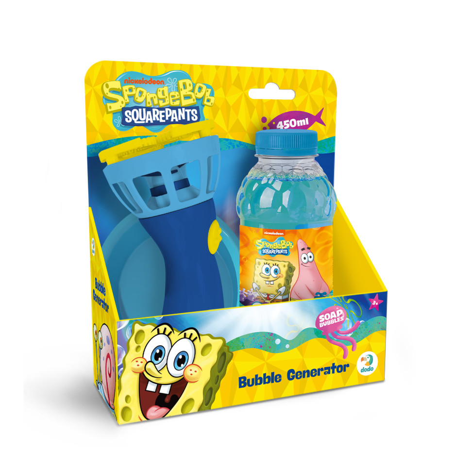 Генератор мильних бульбашок "Sponge Bob" 200738 об9;єм 450 мл