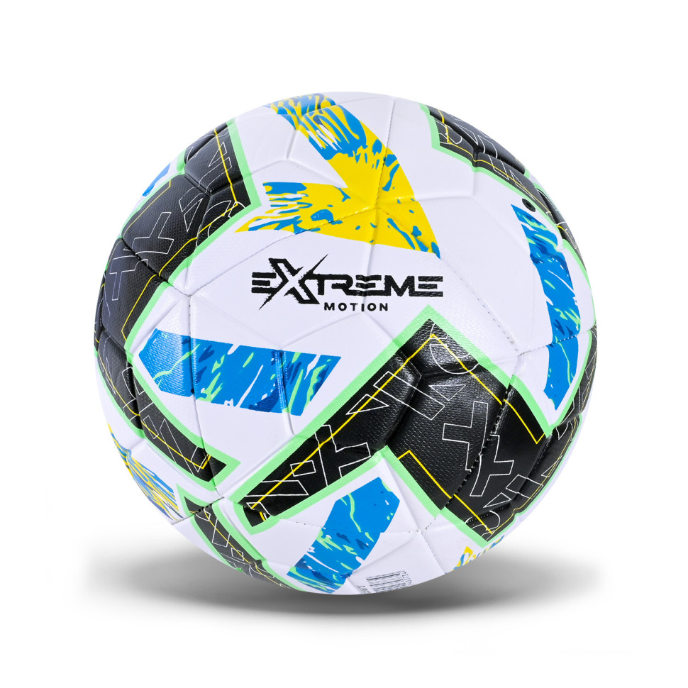 М'яч футбольний FB25673(Black-Yellow) розмір №5, PU, ​​400 гр