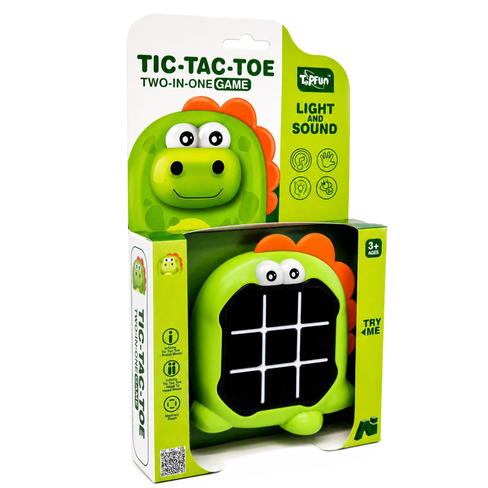 Дитяча гра "Натискай швидко: Динозавр" Tic-Tac-Toe G66-5 зі світлом та звуком