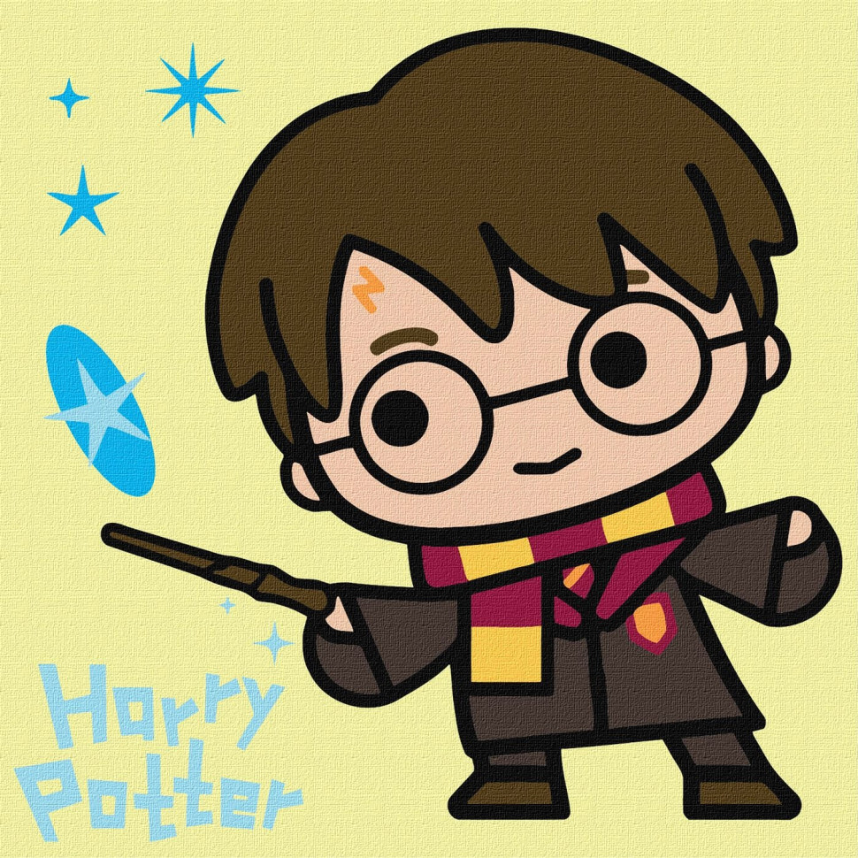 Картина за номерами "Harry Potter: Чари під зірками" KHO1365, 25x25 см