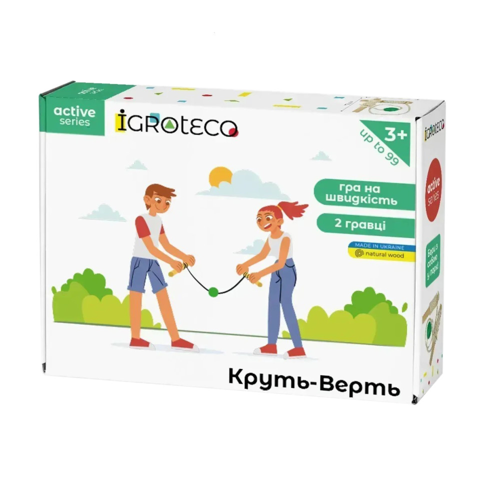 Гра для активного дозвілля "Круть-Шверть" Igroteco 900668 мотузка 3 метри