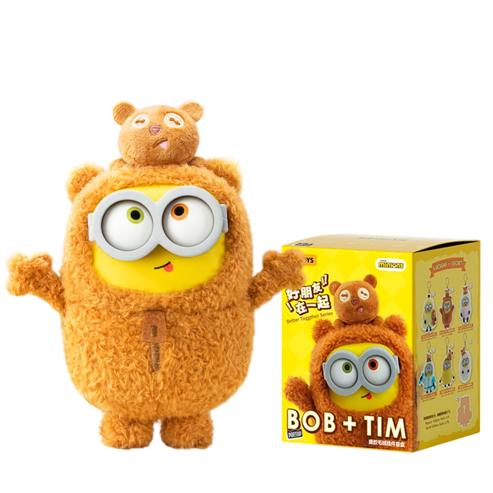 Колекційна м9;яка іграшка з кільцем Посіпаки Pop Top 52Toys 25ZB301XHRTJ001 серії Bob & Tim