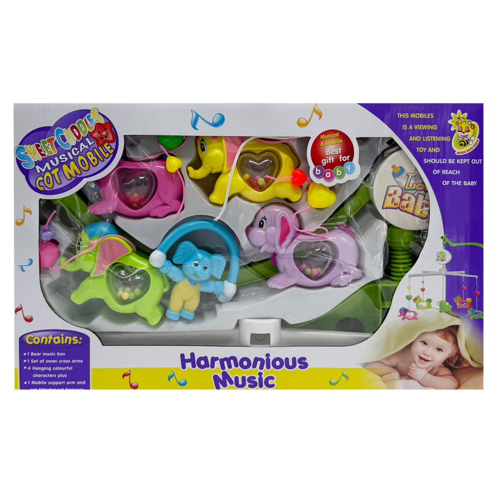 УЦІНКА!!! Музичний мобіль на ліжечко "Harmonious music" Bambi M 1245-30A U/R-UC, заводний