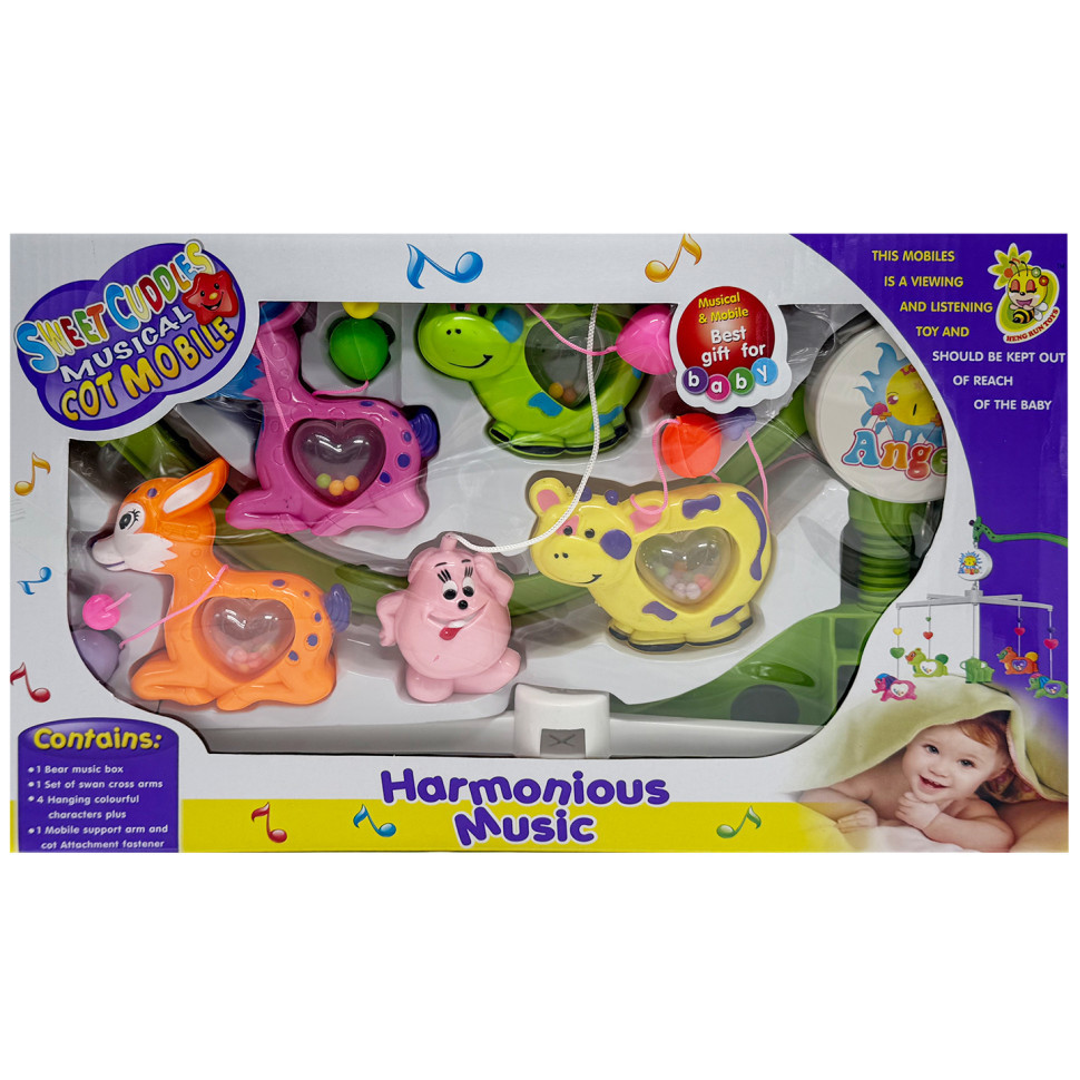 УЦІНКА!!! Музичний мобіль на ліжечко "Harmonious music" Bambi M 1245-32A U/R-UC, заводний