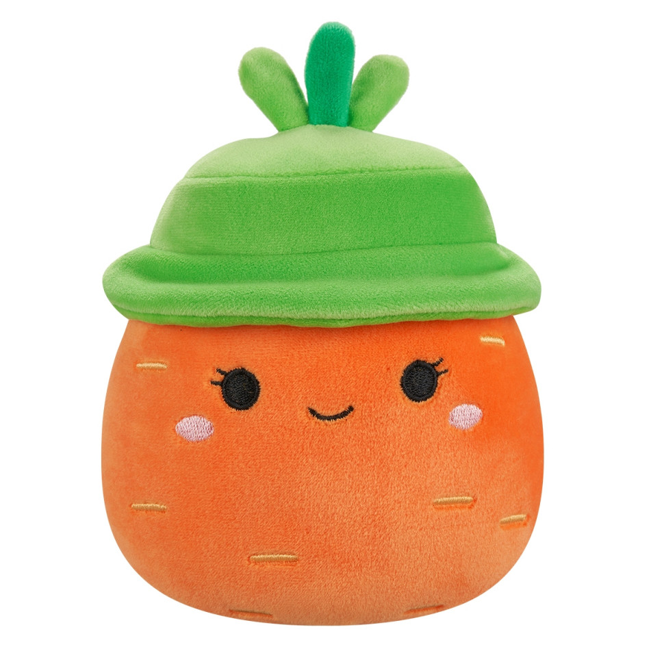 Дитяча м9;яка іграшка Морквина Кароліна в капелюсі Squishmallows SQER01214, 19 см