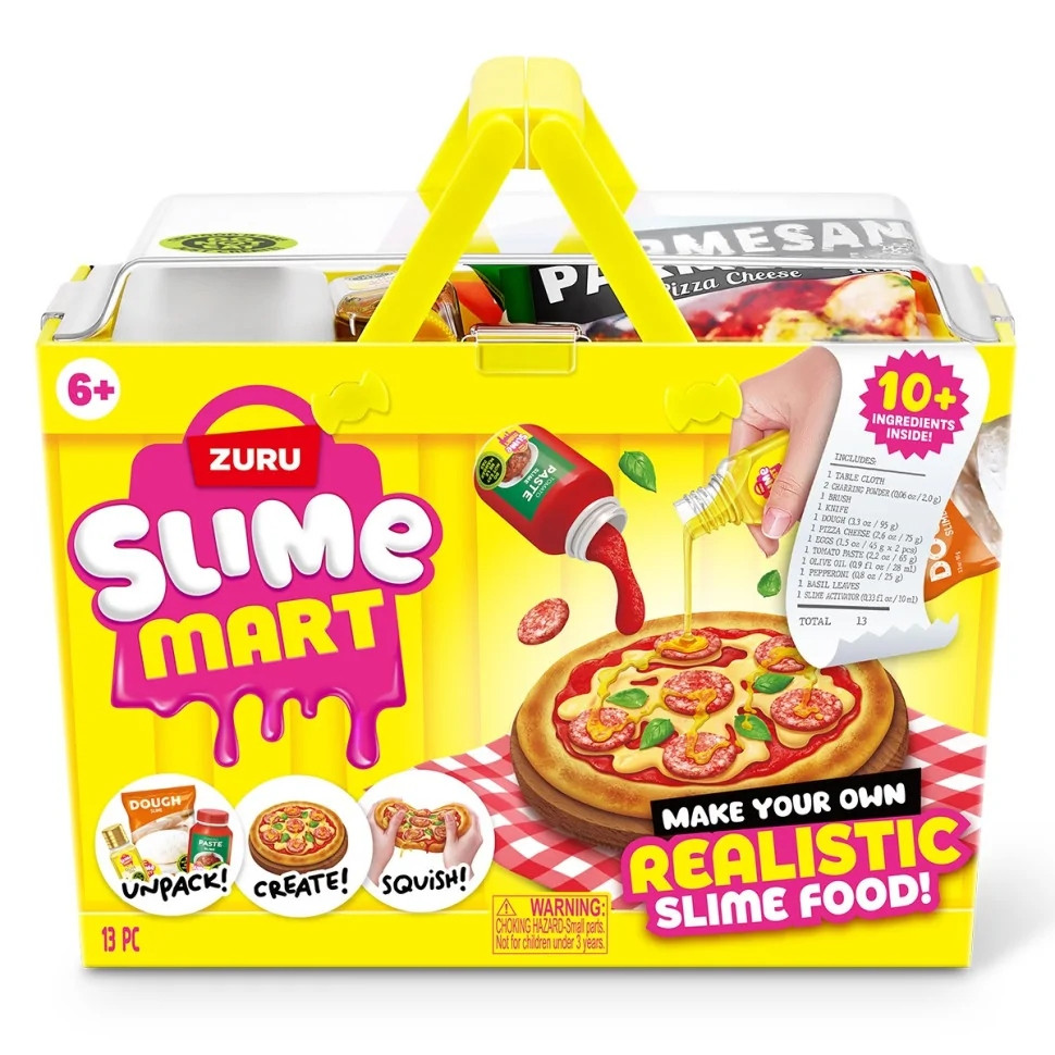 Ігровий набір зі слаймами "Піца" Slime Mart 15905B із серії "Shopping Basket"