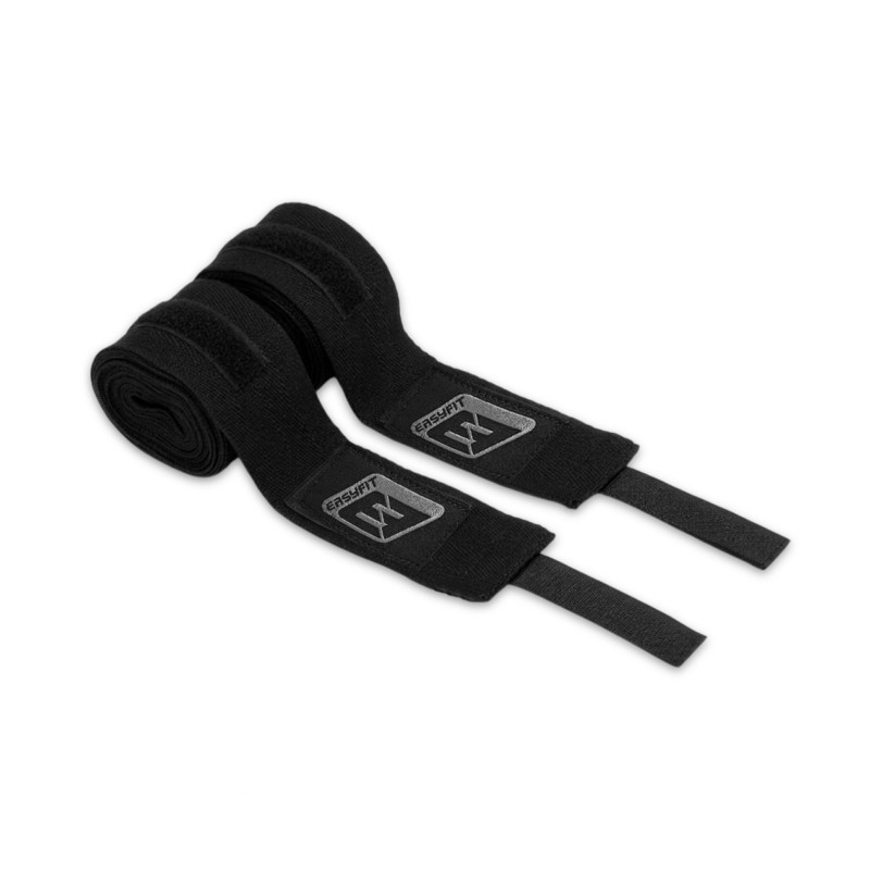 Бинти для боксу EF-0373-35-bk, FlexWrap, чорні, 3,5 м