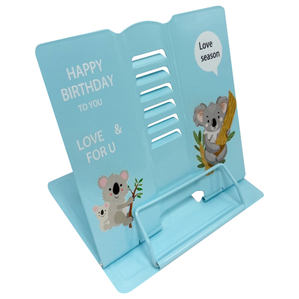 Підставка для книг "Animals" 555-389-S(Blue) металева