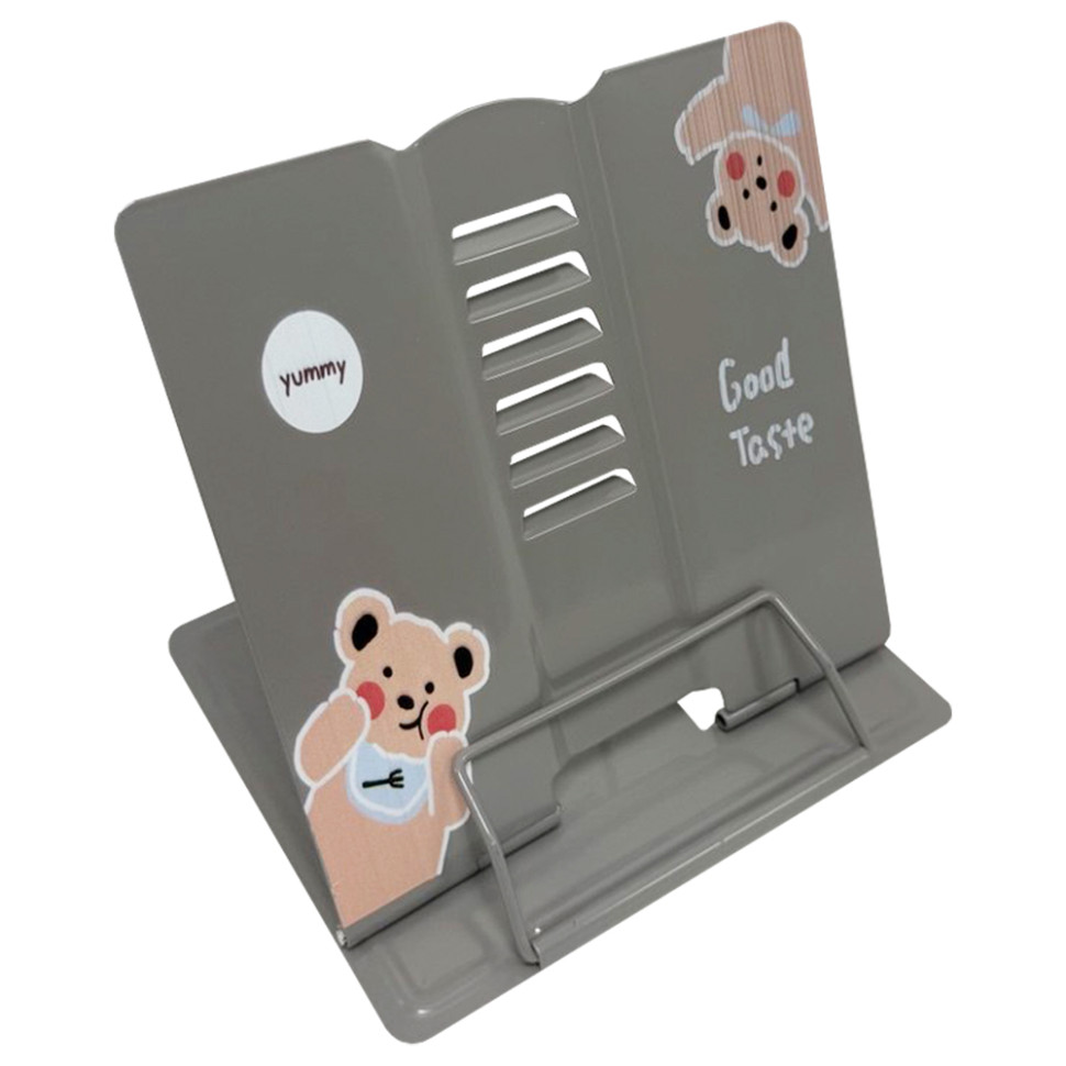 Підставка для книг "Animals" 555-568-S(Gray) металева