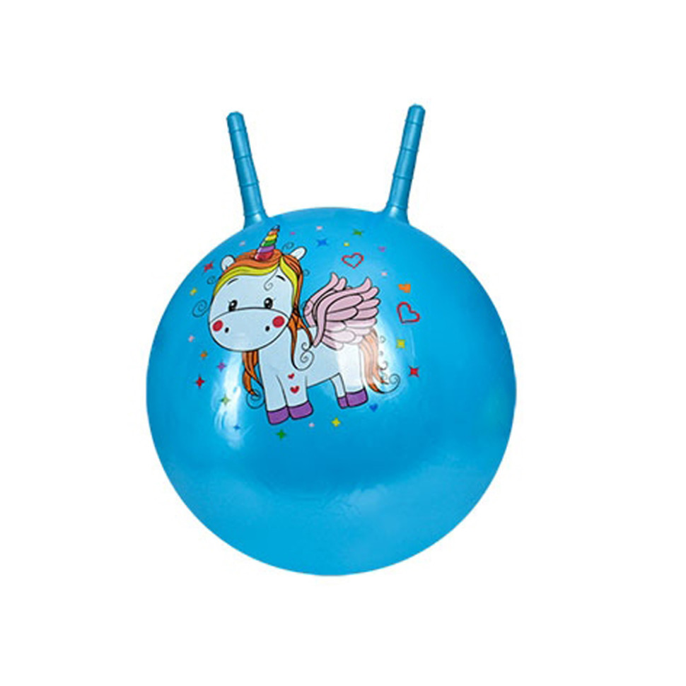 Дитячий м9;яч для фітнесу MS 3397(Blue) з ріжками 55 см, 400 г