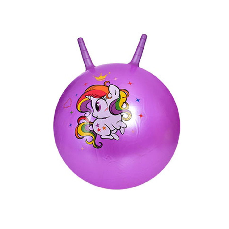 Дитячий м9;яч для фітнесу MS 3397(Violet) з ручками 55 см, 400 г