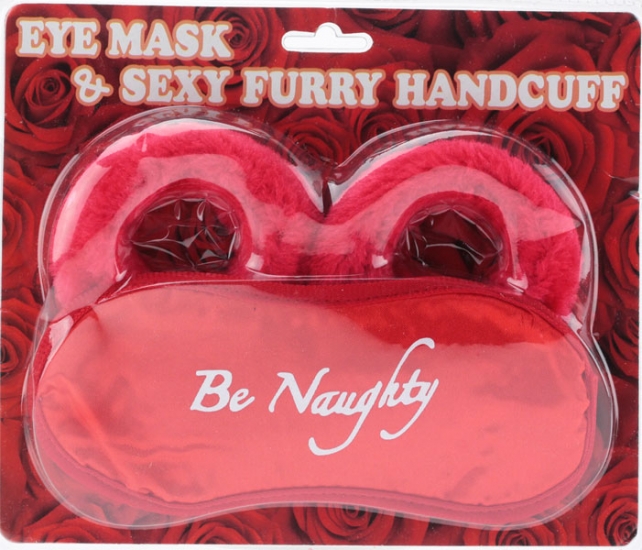 Наручники любимым с маской be naughty