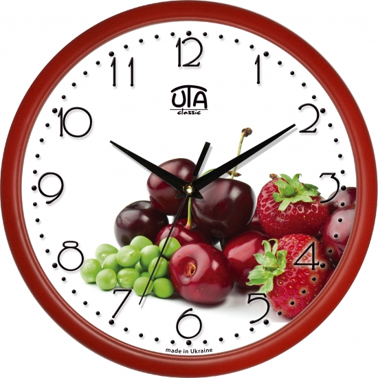 Настенные Часы Сlassic Лесная Ягода Red
