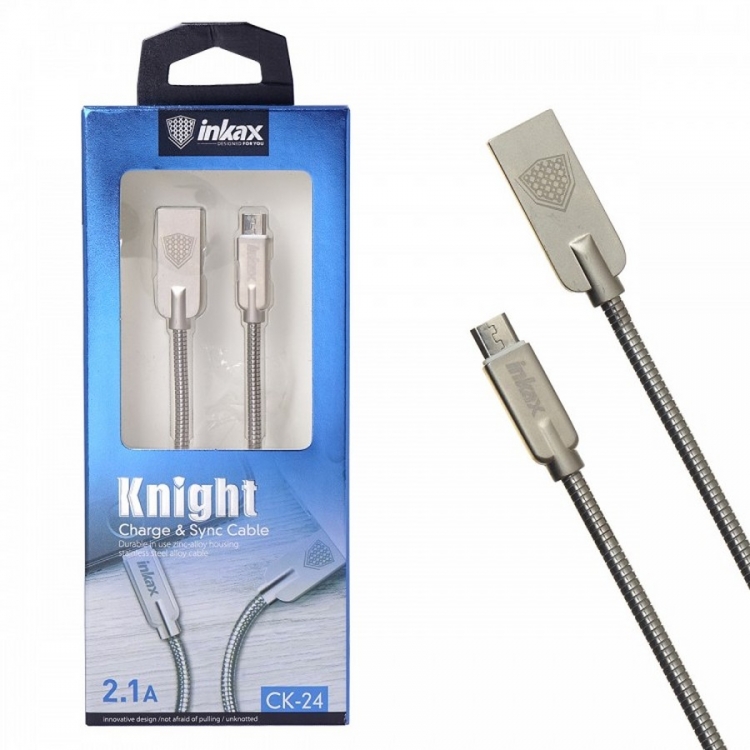 Кабель для заряджання телефону Inkax micro usb 2.1A 100cm