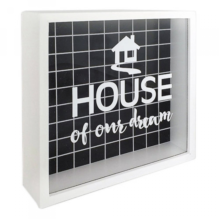 Деревяна скарбничка для грошей House of our dream