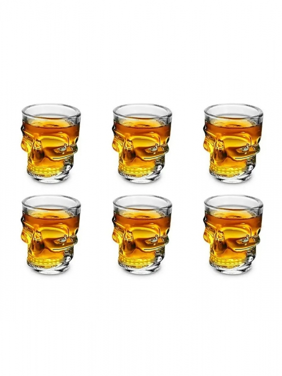 Набір чарок Череп 6 шт по 50мл