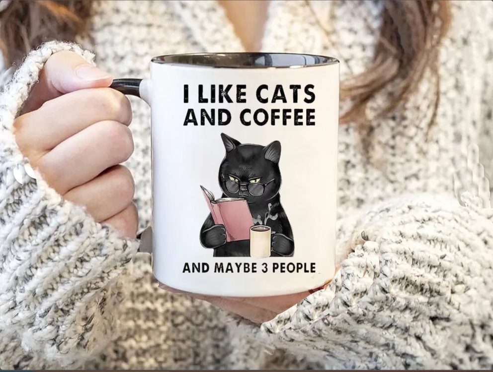 Кружка I like cats and coffee