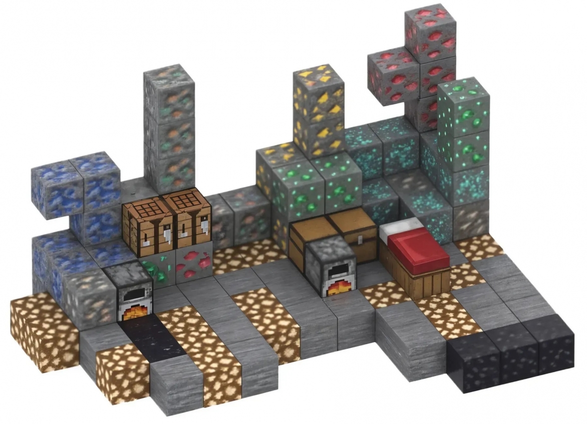 Магнітний конструктор Minecraft Горная шахта на 128 кубиків