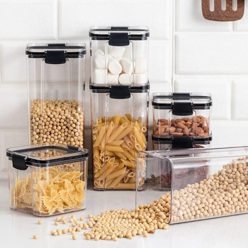 Набір з 7 контейнерів ємностей для сипучих продуктів та круп