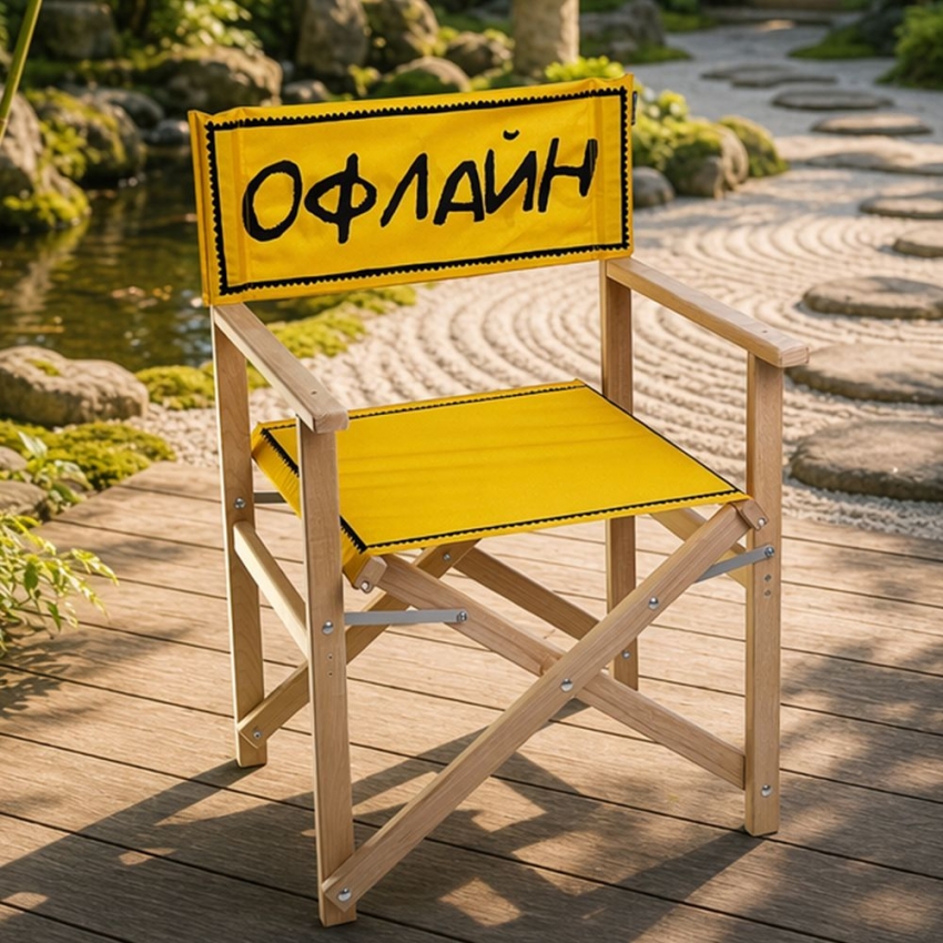 Стілець розкладний для саду та будинку Офлайн