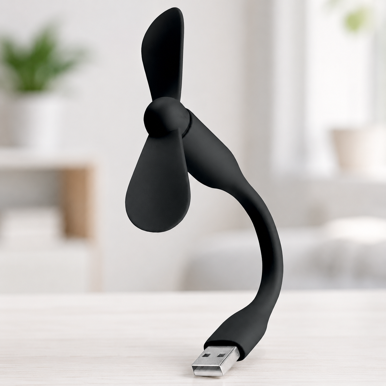 Вентилятор USB mini / Портативний гнучкий USB міні вентилятор / Вентилятор силіконовий 14см