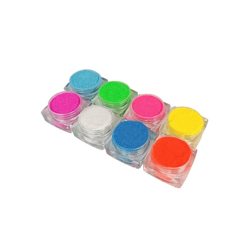 Набір гліттеру для біо-тату №5 glitter-set-5-neon неоновий