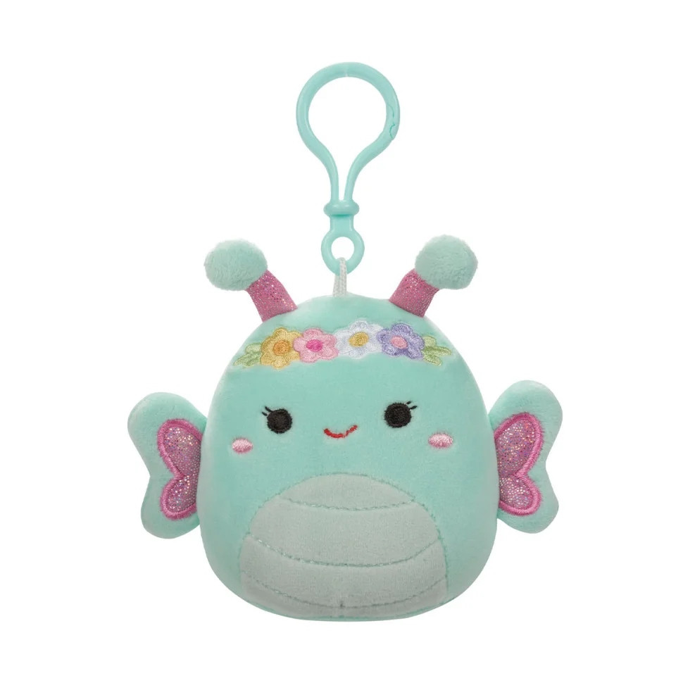 М9;яка іграшка Метелик Рейна Squishmallows SQCP00181 на кліпсі 9 см