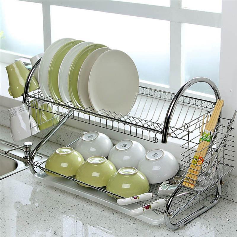 Стійка для зберігання посуду kitchen storage rack, сушарка для посуду 42 см